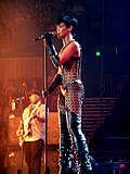 Rihanna performing in Brisbane on her Good Girl Gone Bad Tour