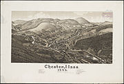 Lithograph of Chester from 1885 by L.R. Burleigh