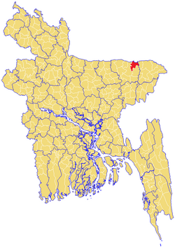 Location of Dowarabazar দোয়ারাবাজার