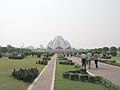 Gardens at the Lotus Temple Lotus Temple, New Delhi, India