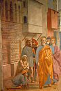 XI=St Peter Healing the Sick with His Shadow, Masaccio