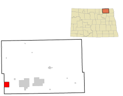 Location of Calio, North Dakota