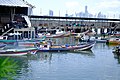 Fishing boats outside Mercado De Marisco Cinta Costera