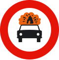 R-109 No vehicles transporting explosive or flammable goods