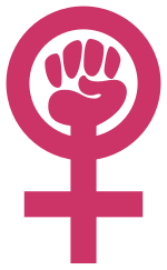 Emblema de reivindicación derechos de mujeres.