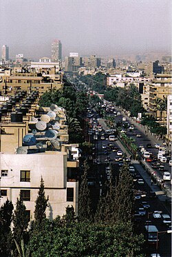 Pyramid Street in Giza