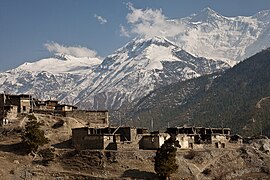 Bragha village and Annapurna II