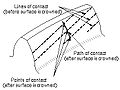 Lines of contact (helical gear)