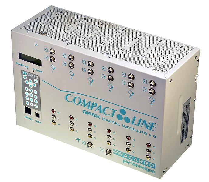 File:Fracarro-Portenseigne-Compact-Line-QPSK-Digital-Satellite-x6-Headend-SIG9506UN-Front.jpg