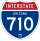 Interstate 710 marker