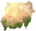 Sudan satellite image