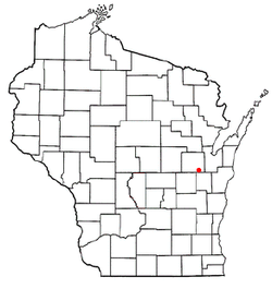 Location of Kimberly, Wisconsin