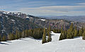 The Lower Olympic run, from the top of the Cloud 9 chairlift