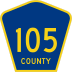 County Road 105 marker