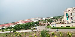 View of Central University of Rajasthan campus from hostel B-6