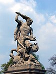 Rococo sculpture of Hercules, 1758. Branicki Palace in Białystok.