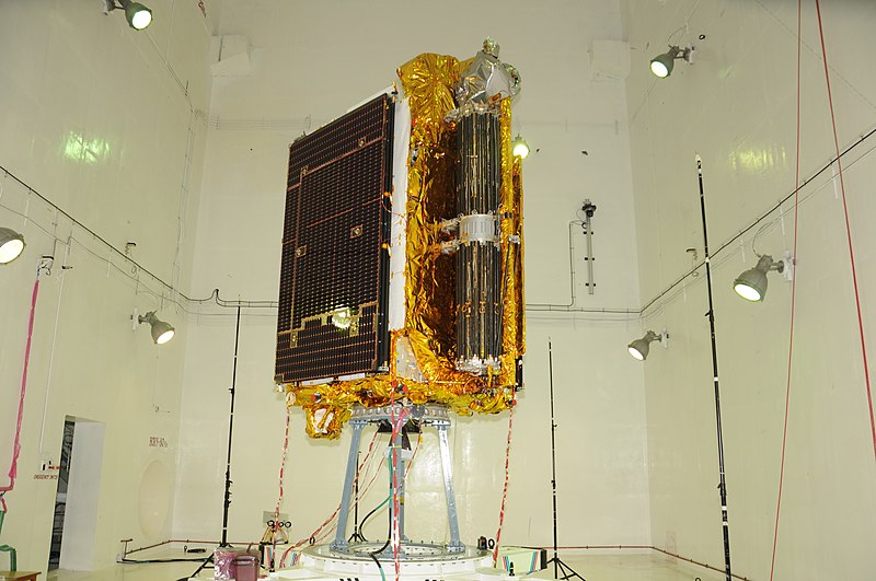 File:GSAT-6A Undergoing Acoustic Test.jpg