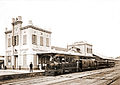 A station of the Minas and Rio Railway in São Paulo province, Empire of Brazil, c.1885  Done