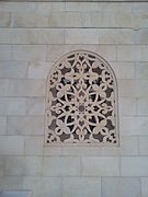 Intricate pattern on the Window of Syedna Hatim Rauza