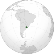 Location of Uruguay