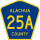 County Road 25A marker