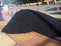 Image 64Pile of asphalt-covered aggregate for formation into asphalt concrete (from Oil refinery)