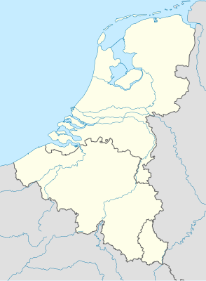 Mapa de localización de Benelux