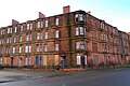 Derelict tenement flats in Dalmarnock, Glasgow