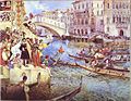 Gondola Races on the Grand Canal in Venice, 1830s