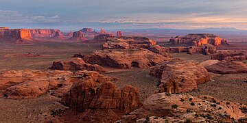 View on the Monument Valley from Hunts mesa