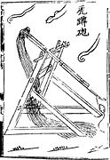 Crouching tiger trebuchet from the Wujing Zongyao[37]