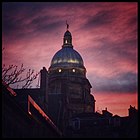 View of the dome during sunset