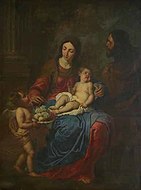 The Holy Family by Erasmus Quellinus the Younger. Early 17th century