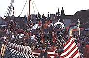 3 – The Galley. Each year a replica of a Viking galley is built for Up Helly Aa.