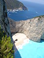 Navagio (shipwreck) bay in Zakynthos island,  Greece