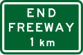 (GE6-10) End Freeway 1 km