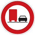 No overtaking by lorries