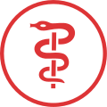 Many medical organizations use the rod of Asclepius as their logo, since it symbolizes the healing arts. This kind of sign is called pictogram[42][43] The main advantage of a pictogram is that one does not need to be able to read or to understand a particular language in order to be able to understand the information it conveys.[44]