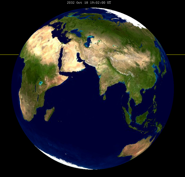 Archivo:Lunar eclipse from moon-2032Oct18.png