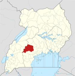 District location in Uganda