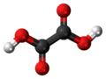 Skeletal formula of oxalic acid