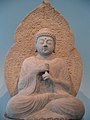 Seated Vairocana, 9th c. Stone. National Museum of Korea.