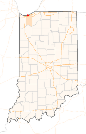 Location in the state of Indiana