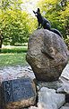 Monument of Bystrouška, from Janáček's opera The Cunning Little Vixen, at Hukvaldy, Janáček's hometown