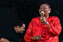 Calypso Rose performing in concert