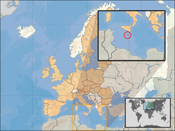 Location of Malta (circled in inset) – in Europe (tan & white) – in the European Union (tan)  [Legend]