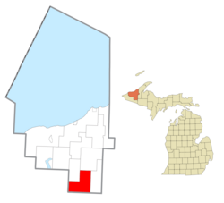 Location within Ontonagon County