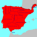 Image 52Visigothic Hispania and its regional divisions in 700, prior to the Muslim conquest (from History of Spain)