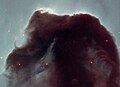 The Horsehead Nebula, an example of a dark nebula.