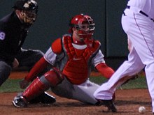 Napoli batting for the Angels in 2007年.right